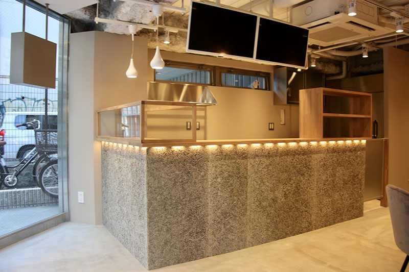 わらび餅店の内装